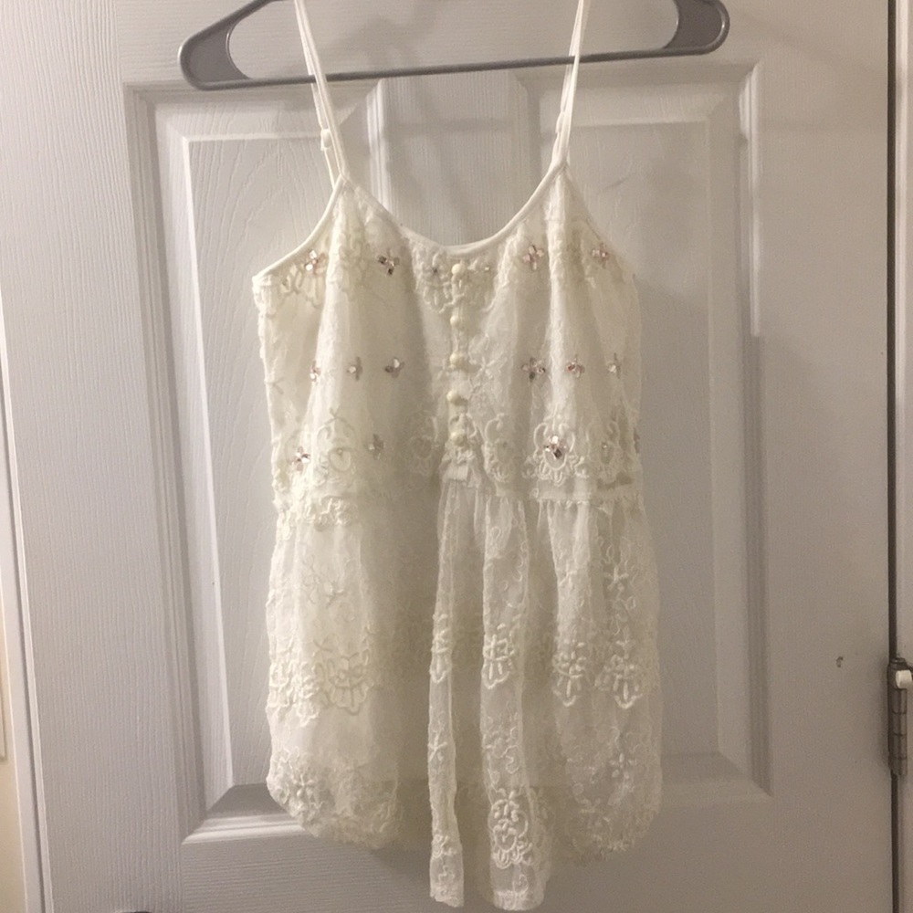 Lace tank top